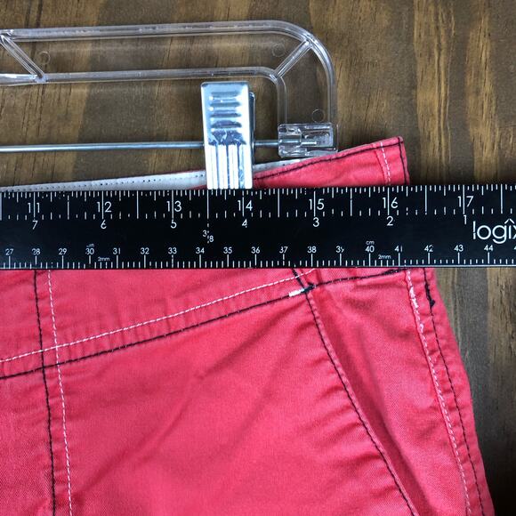 Nike Womens Pants Pink Red Cropped Capri Casual Athletic Stretch Medium - Picture 5 of 11